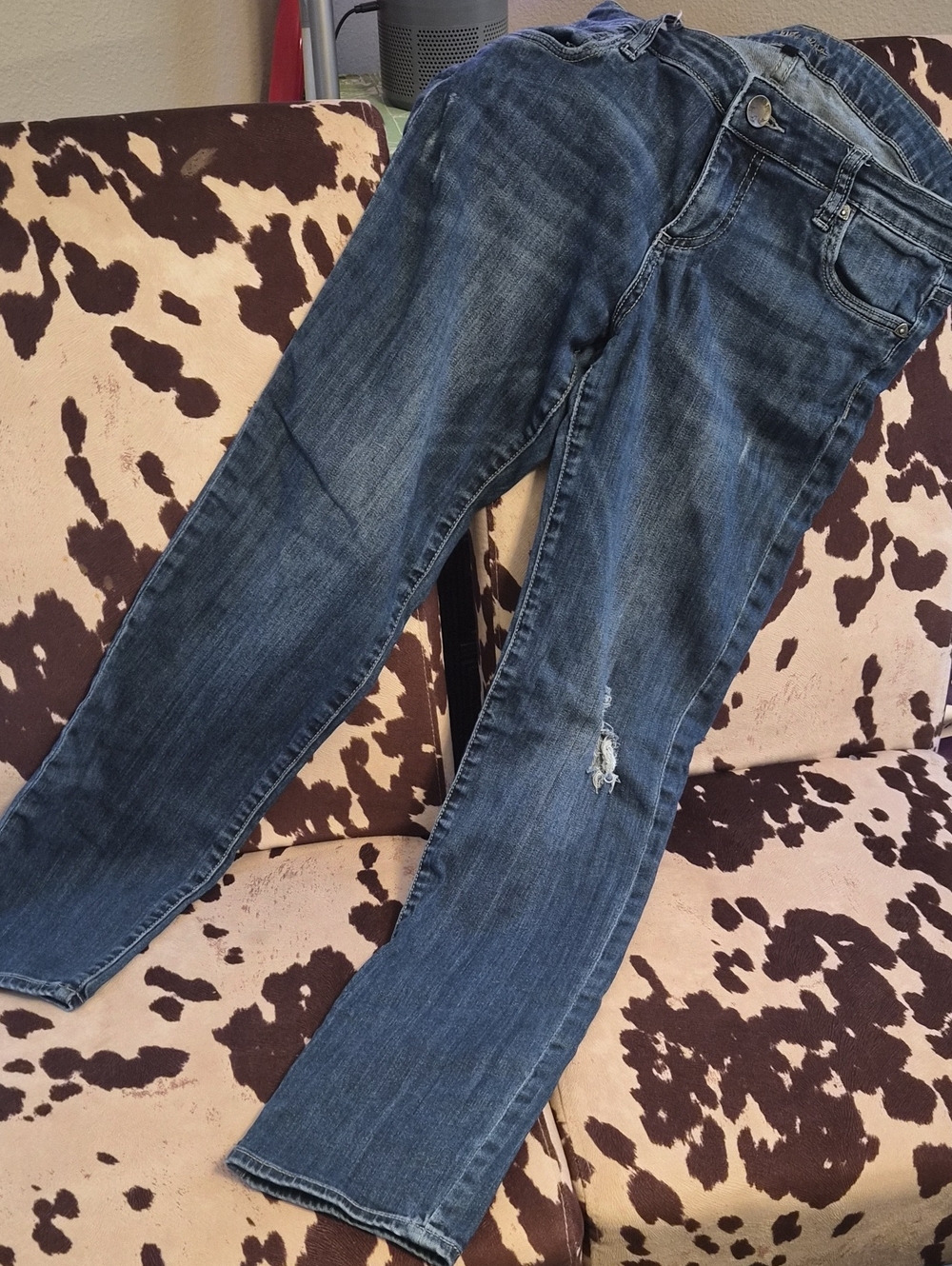 Kut Slim Straight Distressed Jeans